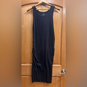 Maternity ribbed tank dress Black Women's size medium